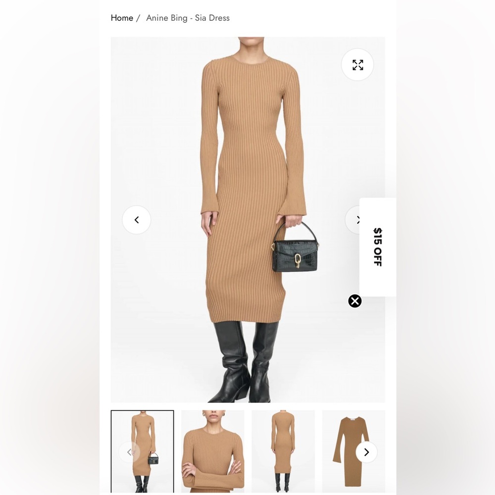 Anine Bing Sia Dress NWOT